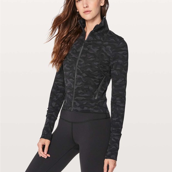 lululemon athletica Jackets & Blazers - Lululemon Full Freedom Jacket Sequoia Camo Print Deep Coal Black